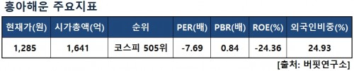 흥아해운지표